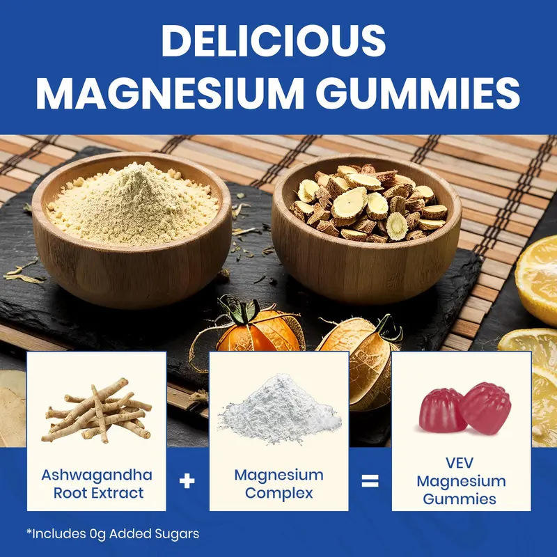 Magnesium Complex Gummies – 90 Gummies | Supports Muscle, Sleep & Nerve Health