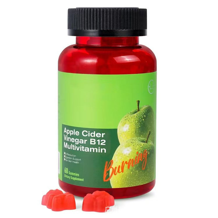 Apple Cider Vinegar Gummies with Vitamin B12 – Gut Health & Energy | 60 Gummies