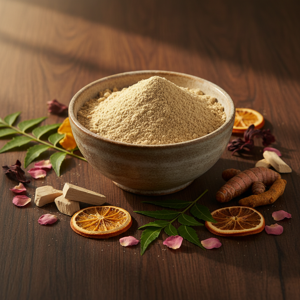 Akshaya Herbal Bath Powder Lifestyle