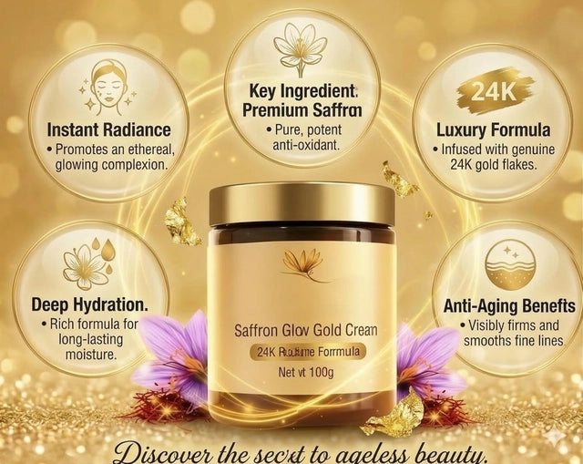 Saffron Glow Gold Cream (Pack of 2)