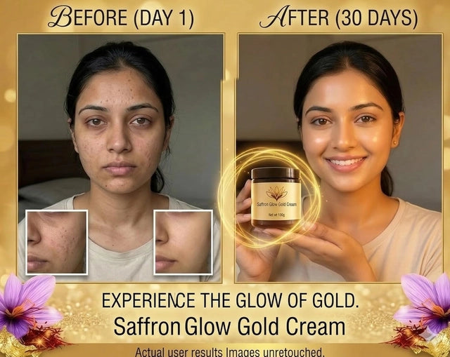 Saffron Glow Gold Cream (Pack of 2)